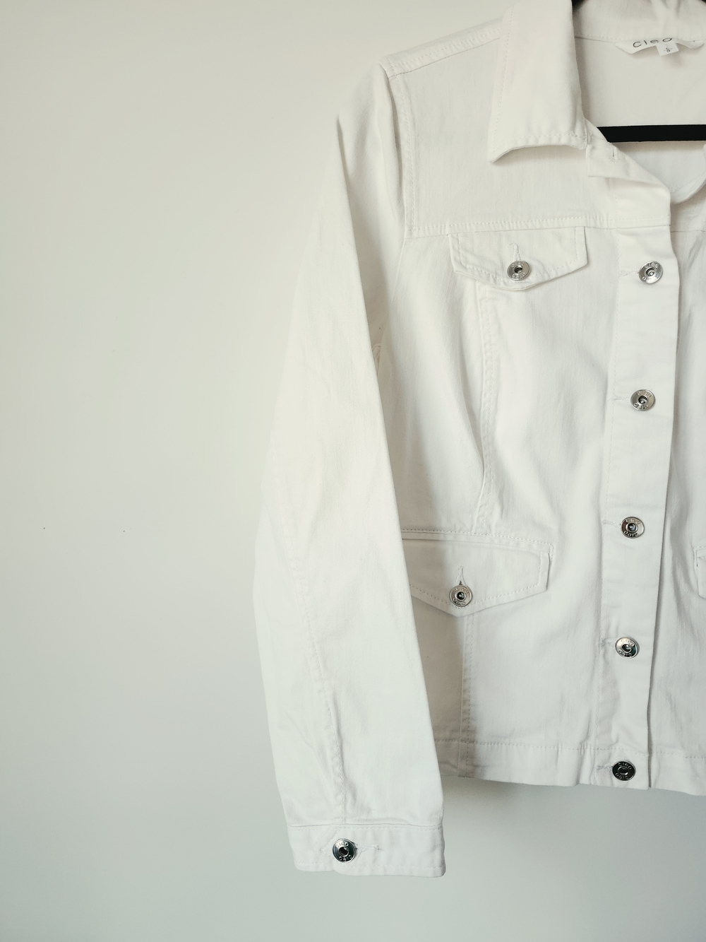 White Denim Jacket - Picture 3 of 10